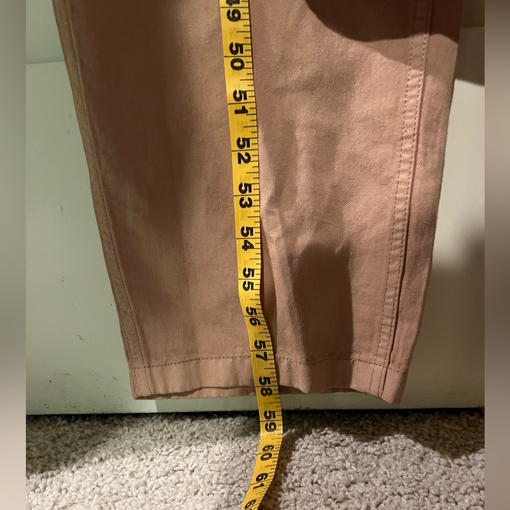Outerknown STATION Long Sleeve Utility Jumpsuit Sand/Tan Sz L NWT $178 Linen - Picture 15 of 16